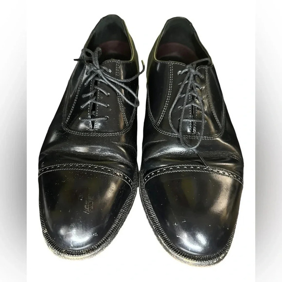 Florsheim Lexington 20382 Black Leather Cap Toe Oxford Mens Dress Shoes US 8.5 - Picture 3 of 4